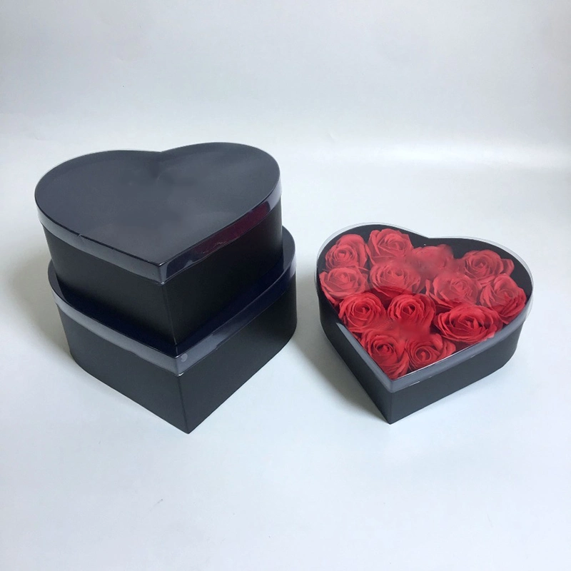 Custom Heart Shaped Cardboard Flower Box