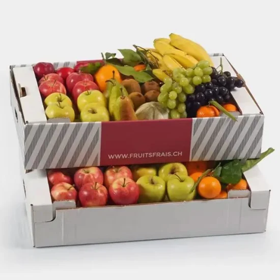 Kundenspezifische Obst-Wellpappe-Kartonverpackung, Versandkarton, Obst-Wellpappe-Box