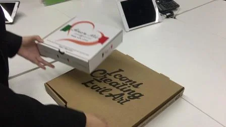 Günstige maßgeschneiderte recycelbare Pizzaschachtel aus Wellpappe zum Verpacken
