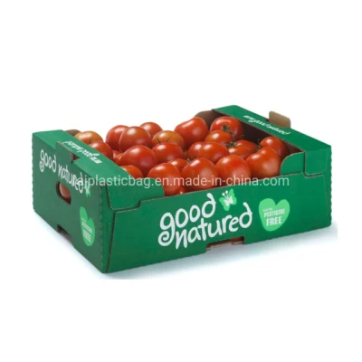 Kundenspezifische Verpackung aus Wellpappe für Gemüse, Obst und Tomaten