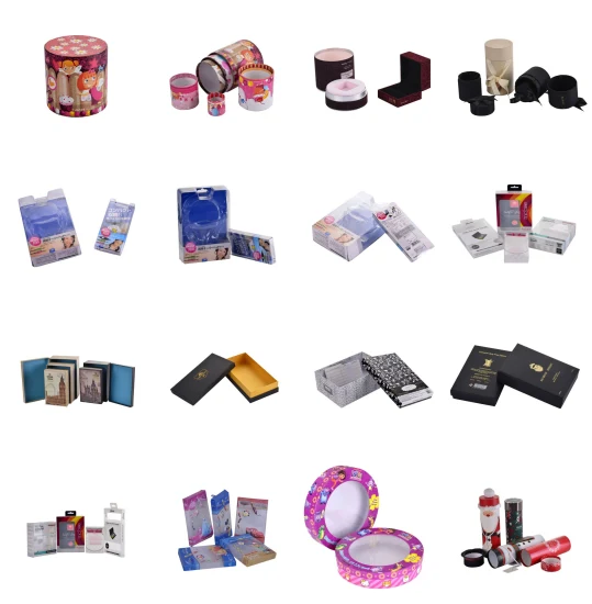 Farbe Runde Box Weihnachtsgeschenkbox Papierbox Verpackungsbox Papiergeschenkbox Kundenspezifische Verpackungsbox Karton